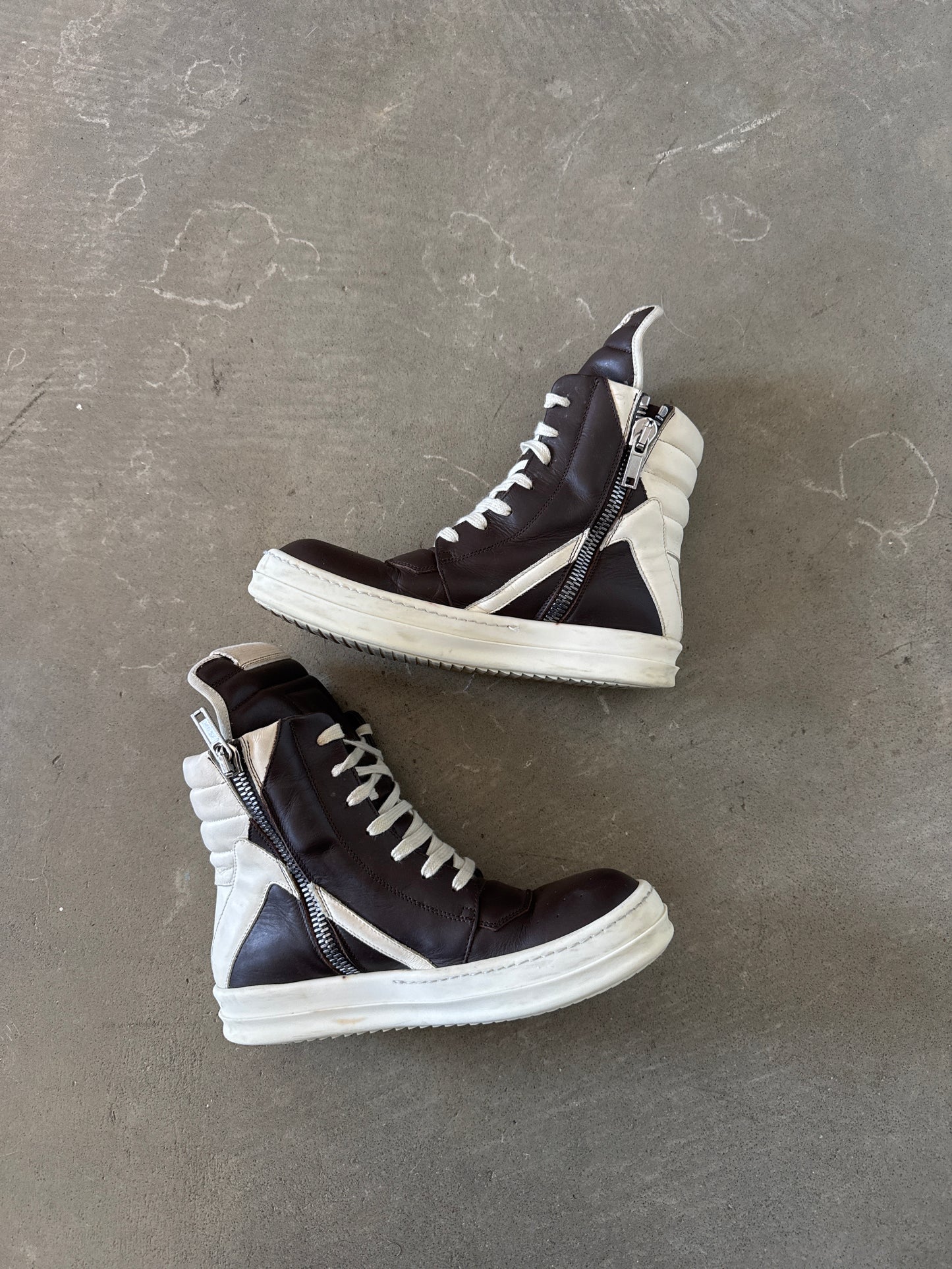 Rick Owen’s Women’s Geobasket Brown Milk
