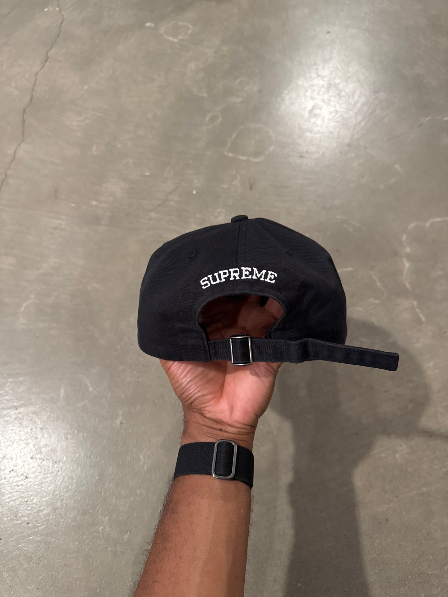 Supreme Splatter 6-Panel Black Hat
