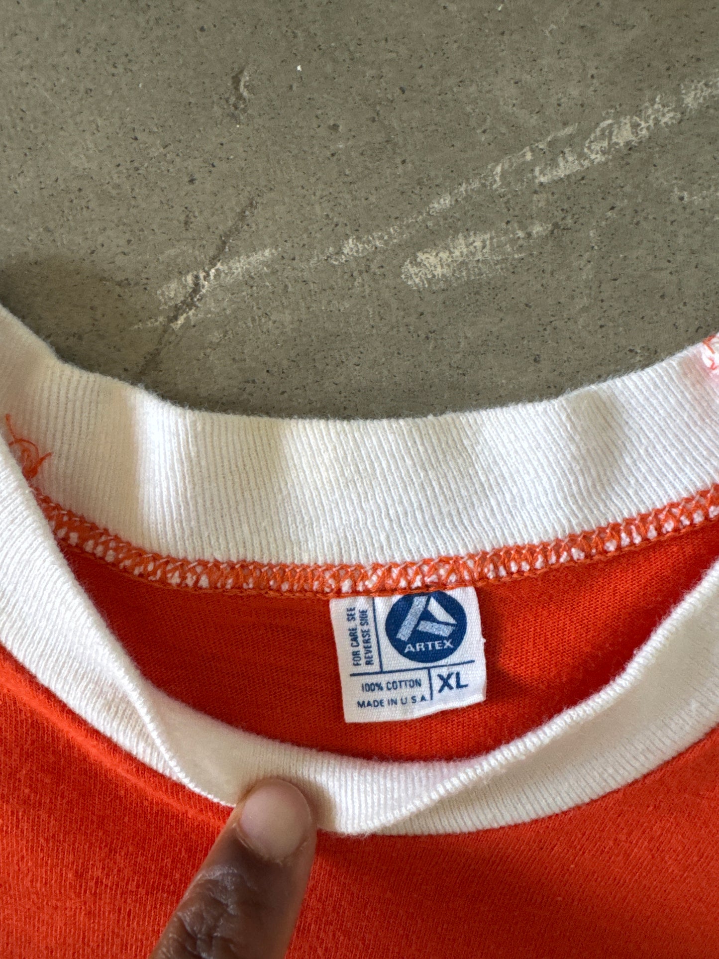 Vintage 80s Artex Clemson University Tigers Logo Tee