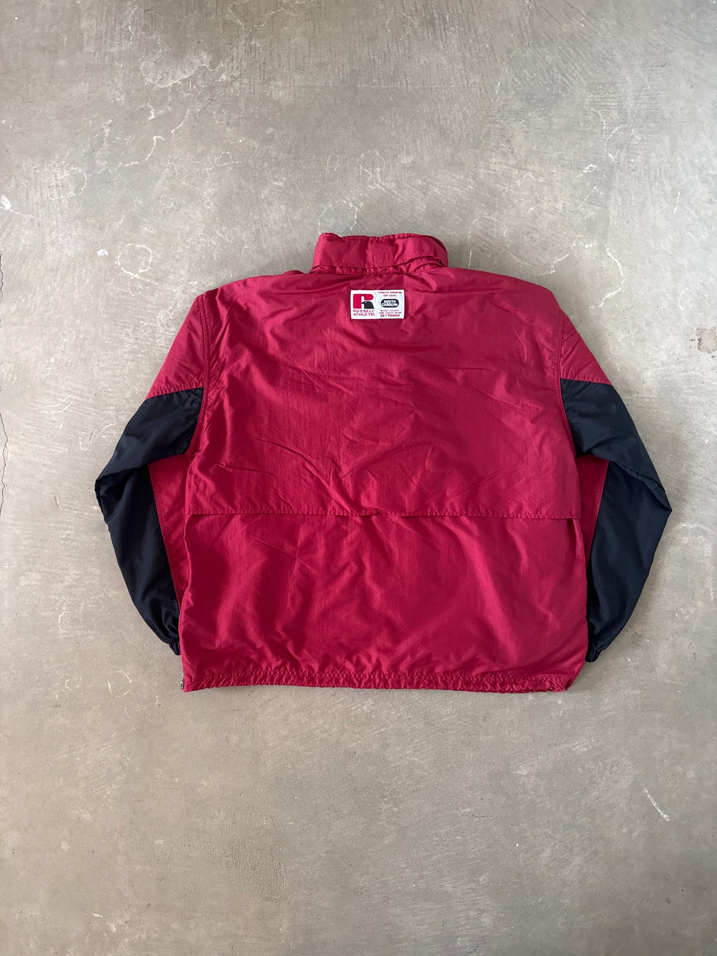 Vintage 90s Russell Athletic University Of South Carolina Gamecocks Windbreaker Pullover