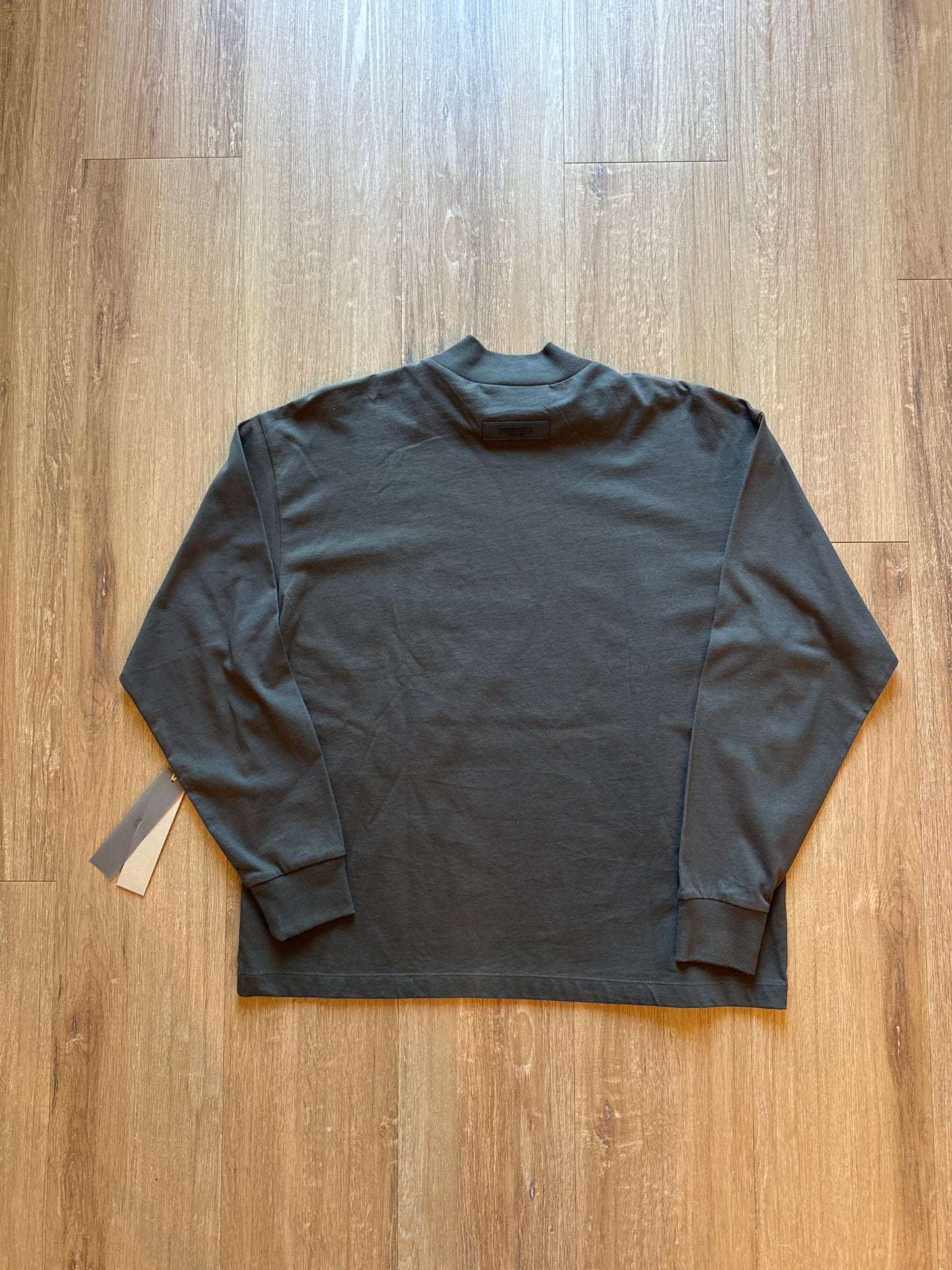Fear Of God Essentials Long Sleeve Off Black Tee