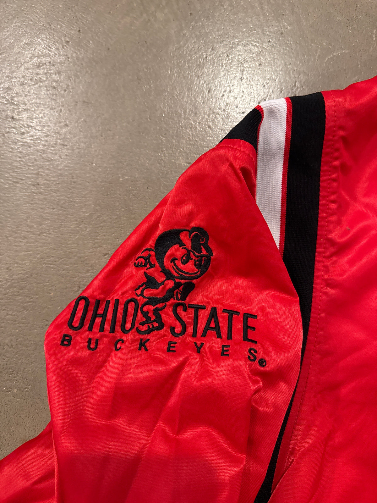 Vintage Ohio State Buckeyes Satin Bomber Jacket