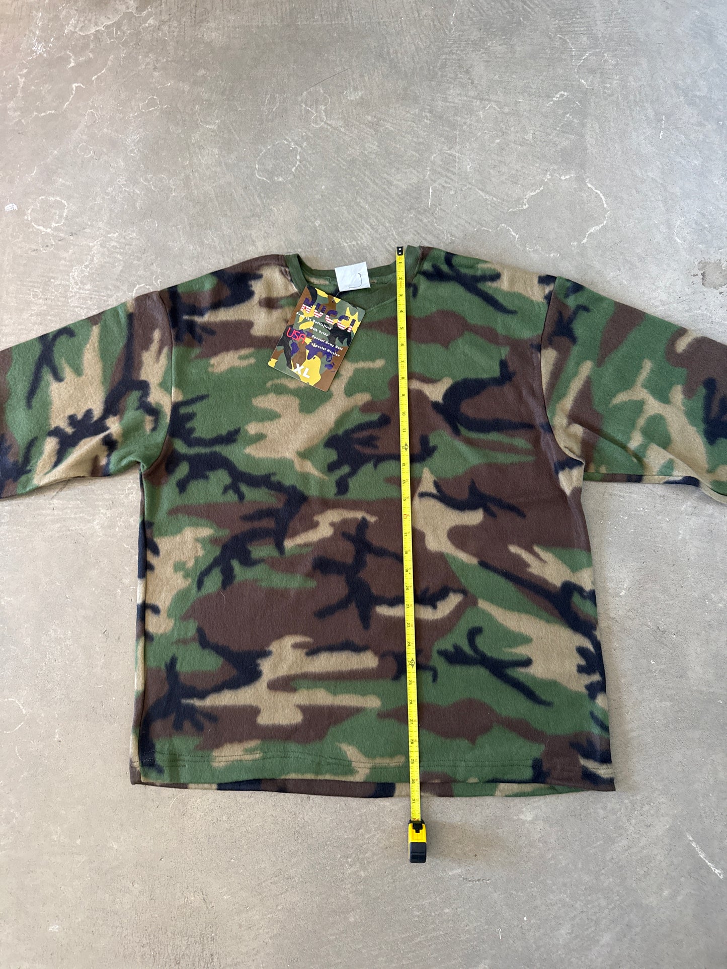 Vintage Nucci Military Camo Fleece Sweater