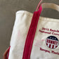 Vintage L.L. Bean Red Canvas Boat & Tote Bag