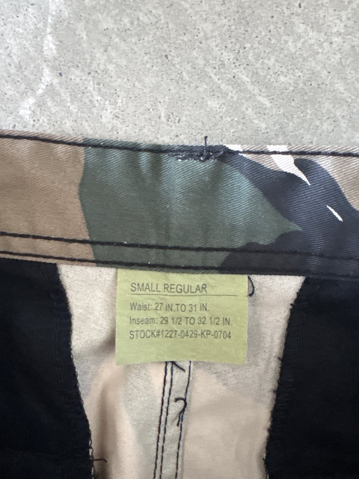 Vintage Rhodesian Brushstroke Camo Cargo Pants