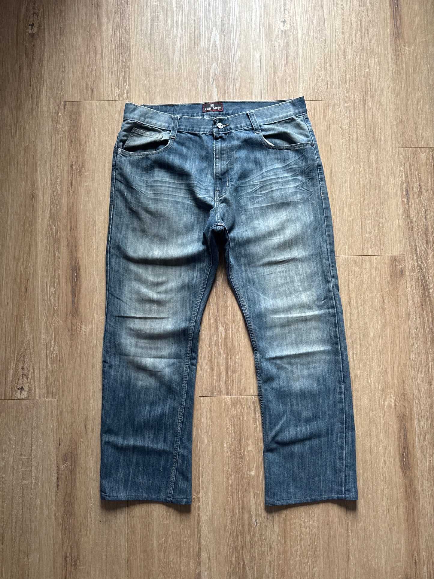 Vintage Y2K Red Ape Boot Cut Denim Jeans