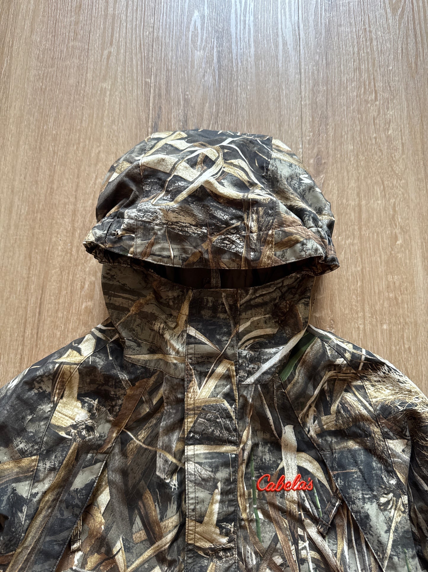 Cabela’s Youth Forest Camo Dry Plus Hunting Advantage Max Jacket