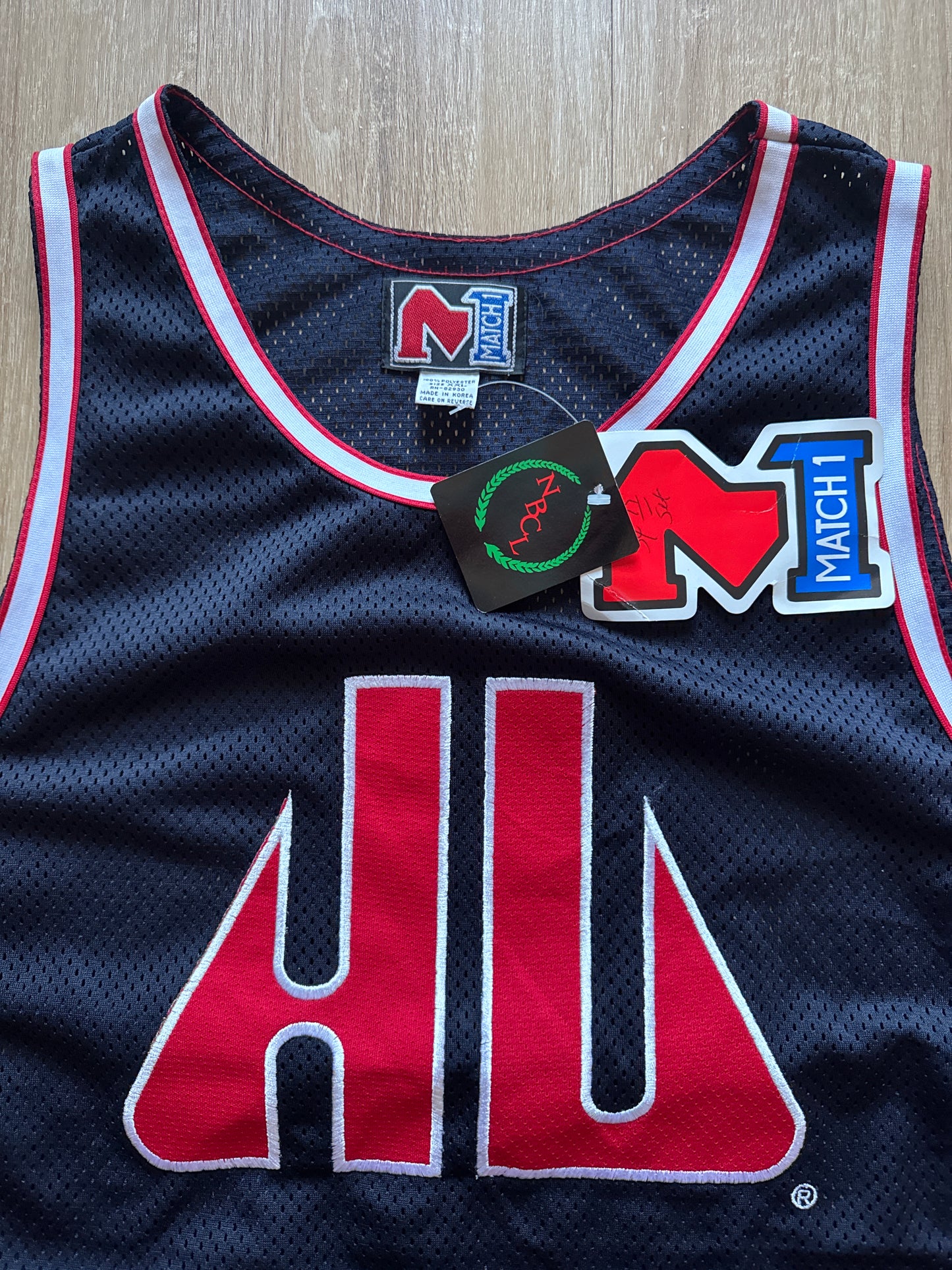Vintage Match 1 Howard University Basketball Jersey