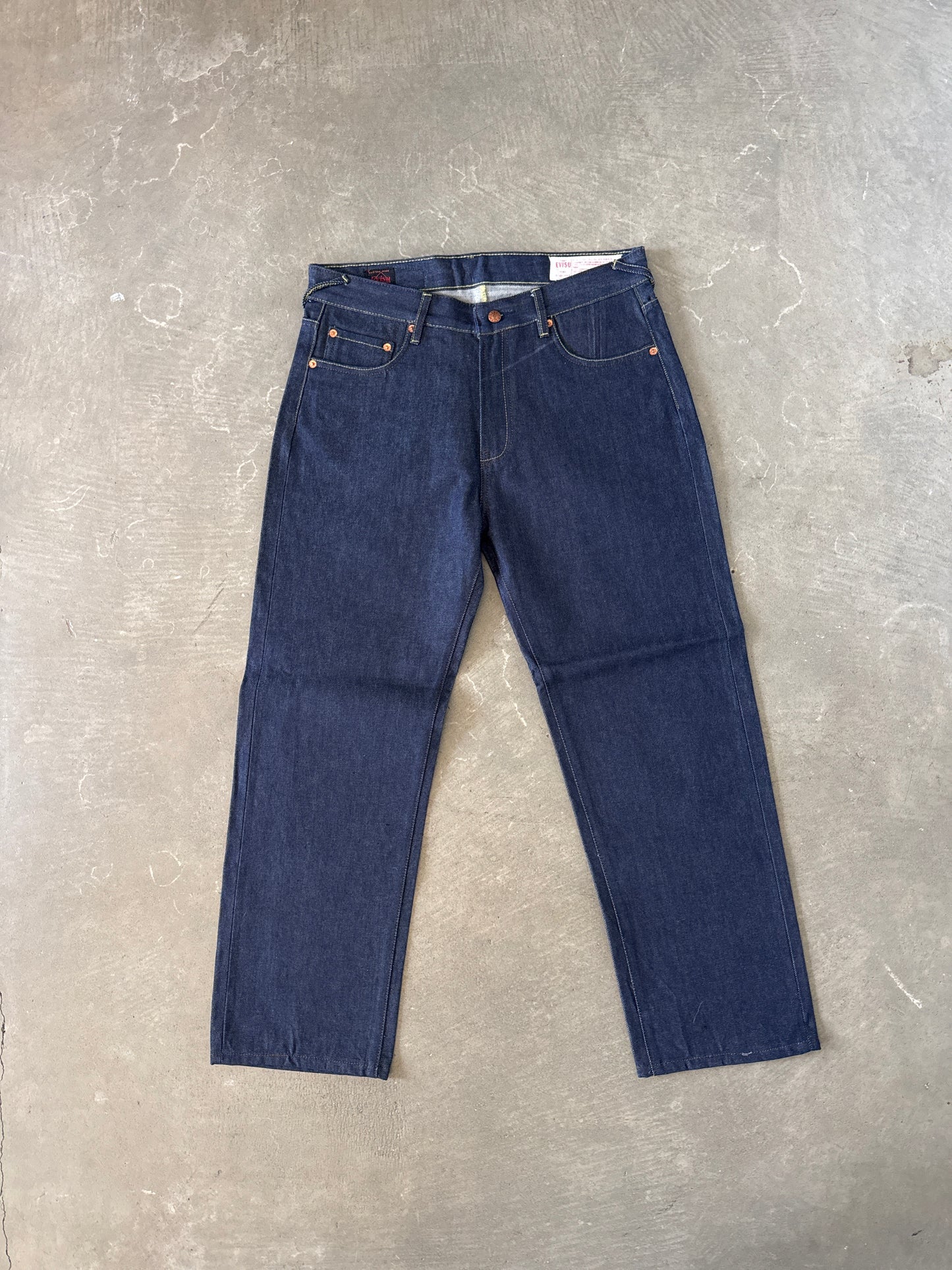 Evisu Japanese Green Wave Art Selvedge Denim Jeans
