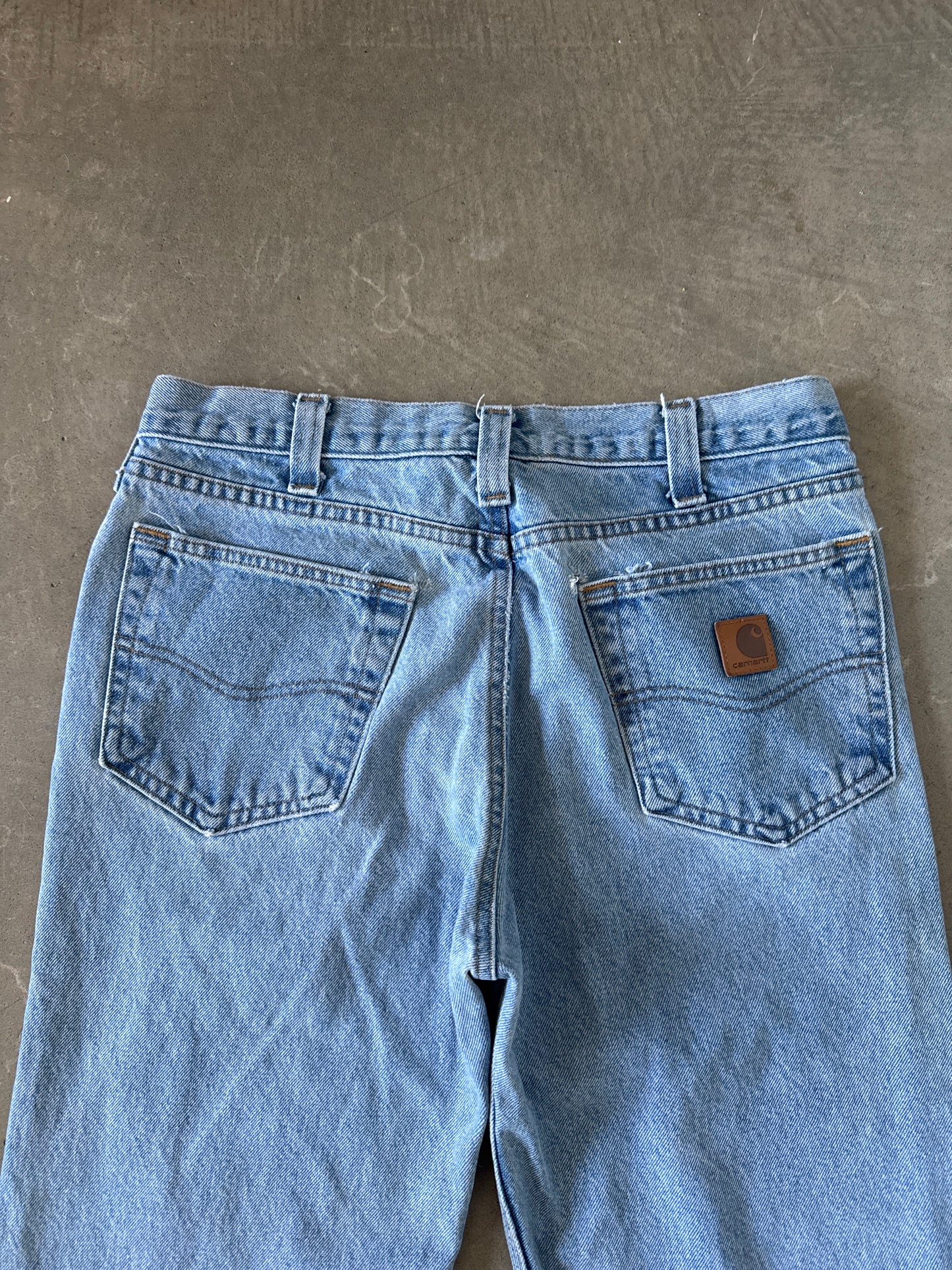 Vintage Carhartt Regular Fit Light Washed Denim Jeans