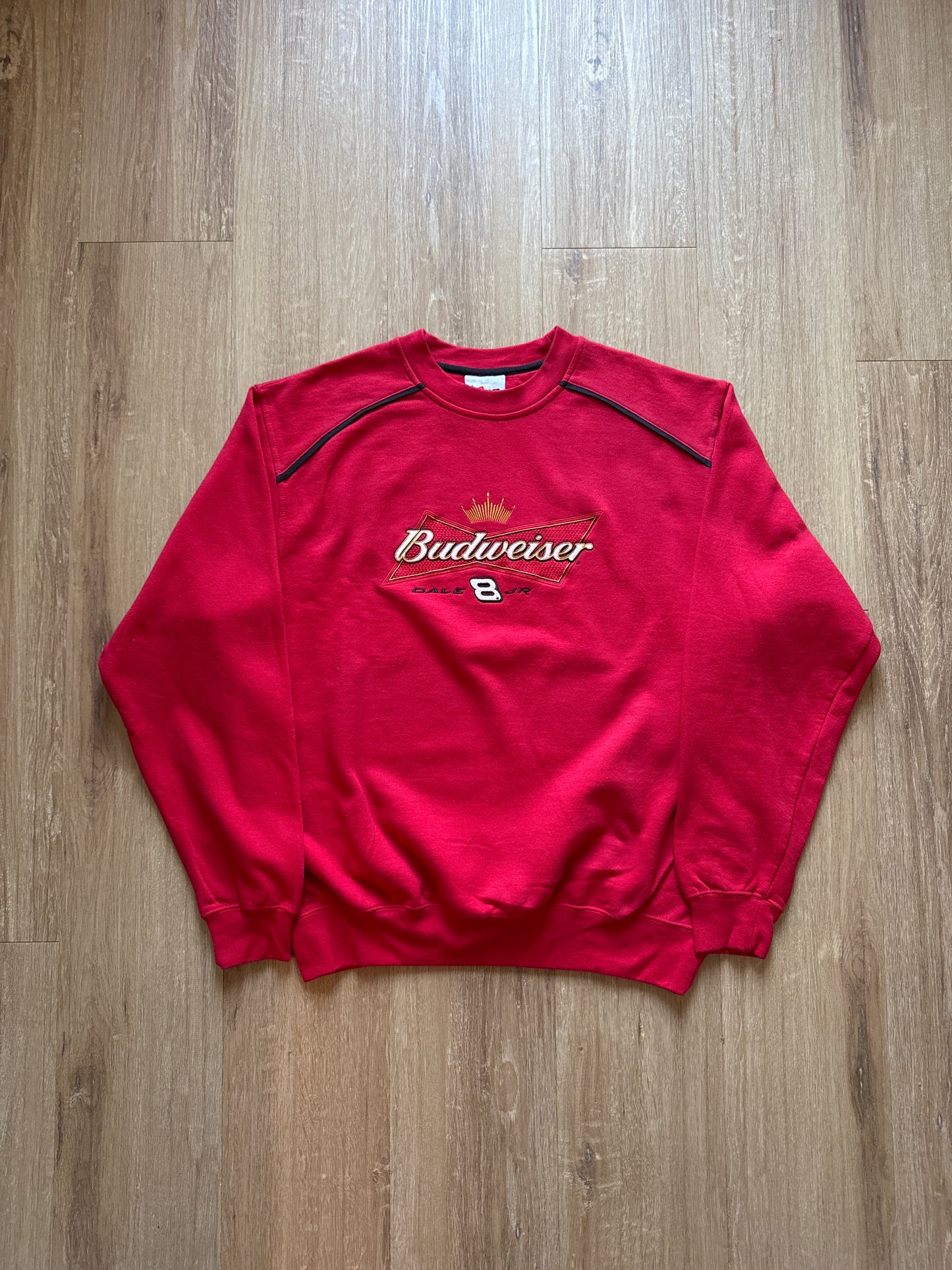Vintage Chase Authentics Nascar Dale Earnhardt Jr. Budweiser Sweatshirt