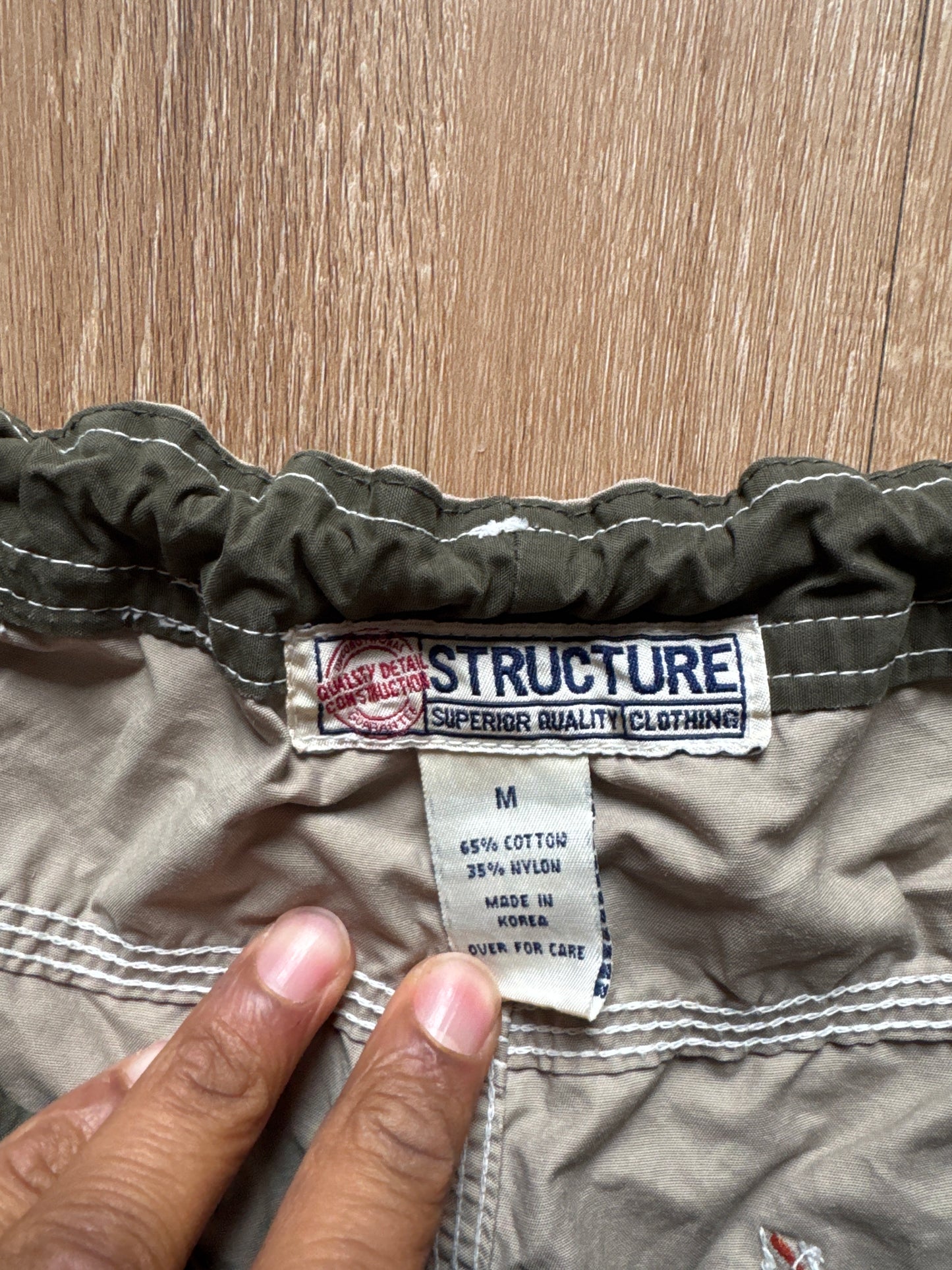 Vintage 2000 Structure USA Utility Supply Tan Baggy Pants