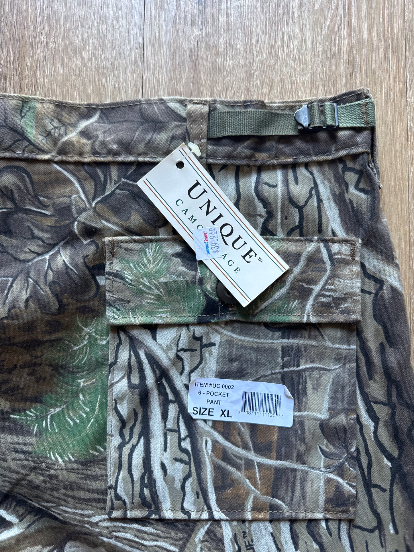Vintage Unique Camouflage Dixie Outdoors Forest Camo Cargo Pants