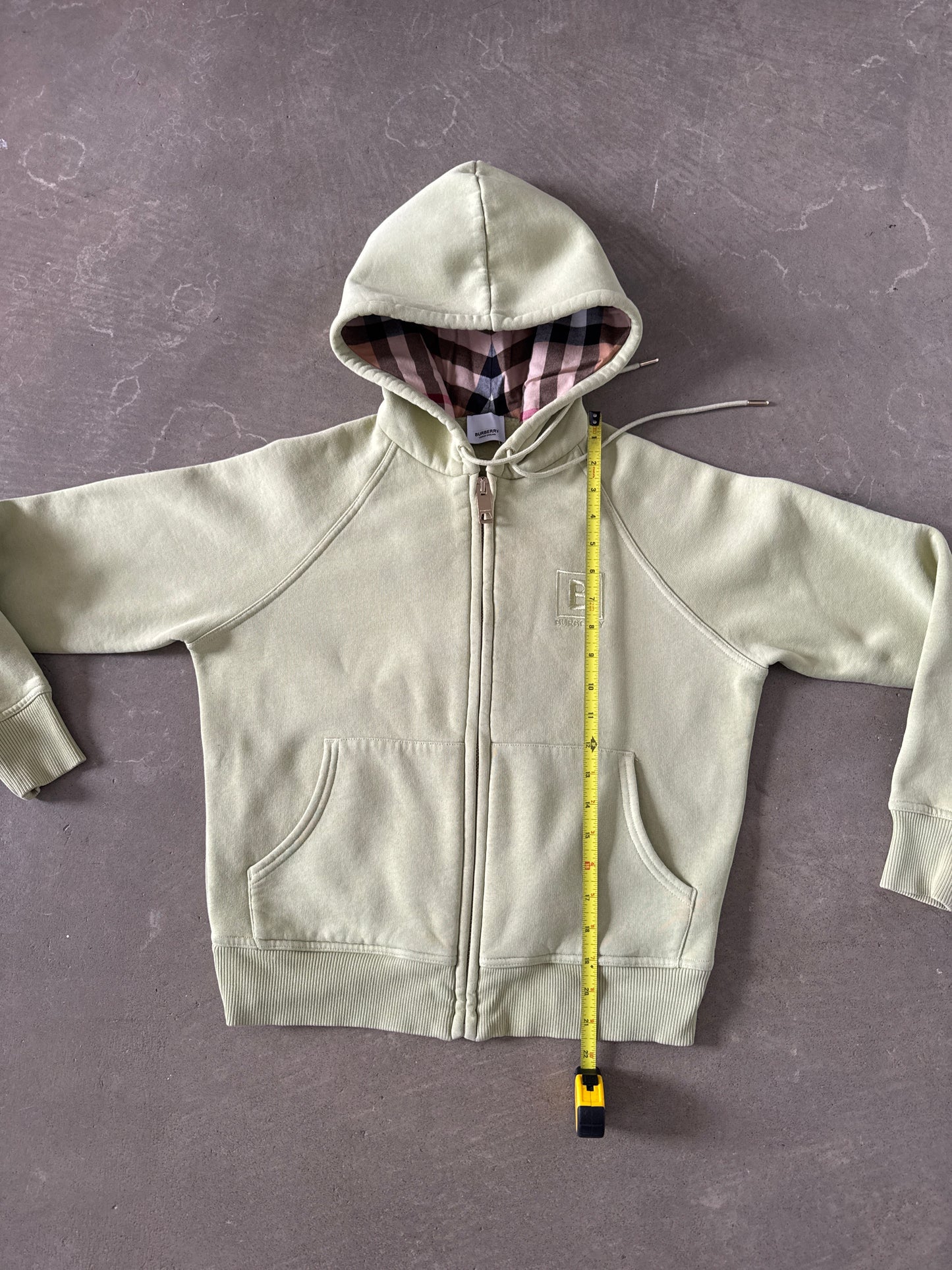 Burberry Women’s Letter Graphic Cotton Blend Zip Hoodie