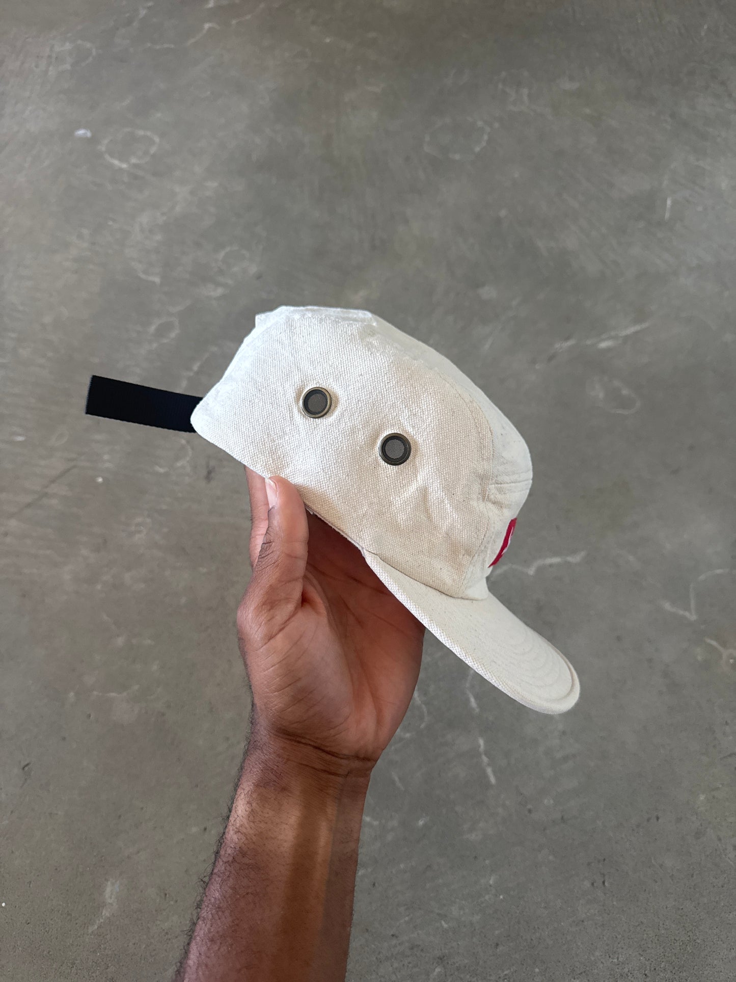 Supreme Napped Canvas White Camo Cap Hat (FW18)