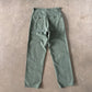 Vintage 70s Vietnam Era OG-107 Military Utility US Army Fatigue Olive Green Trousers
