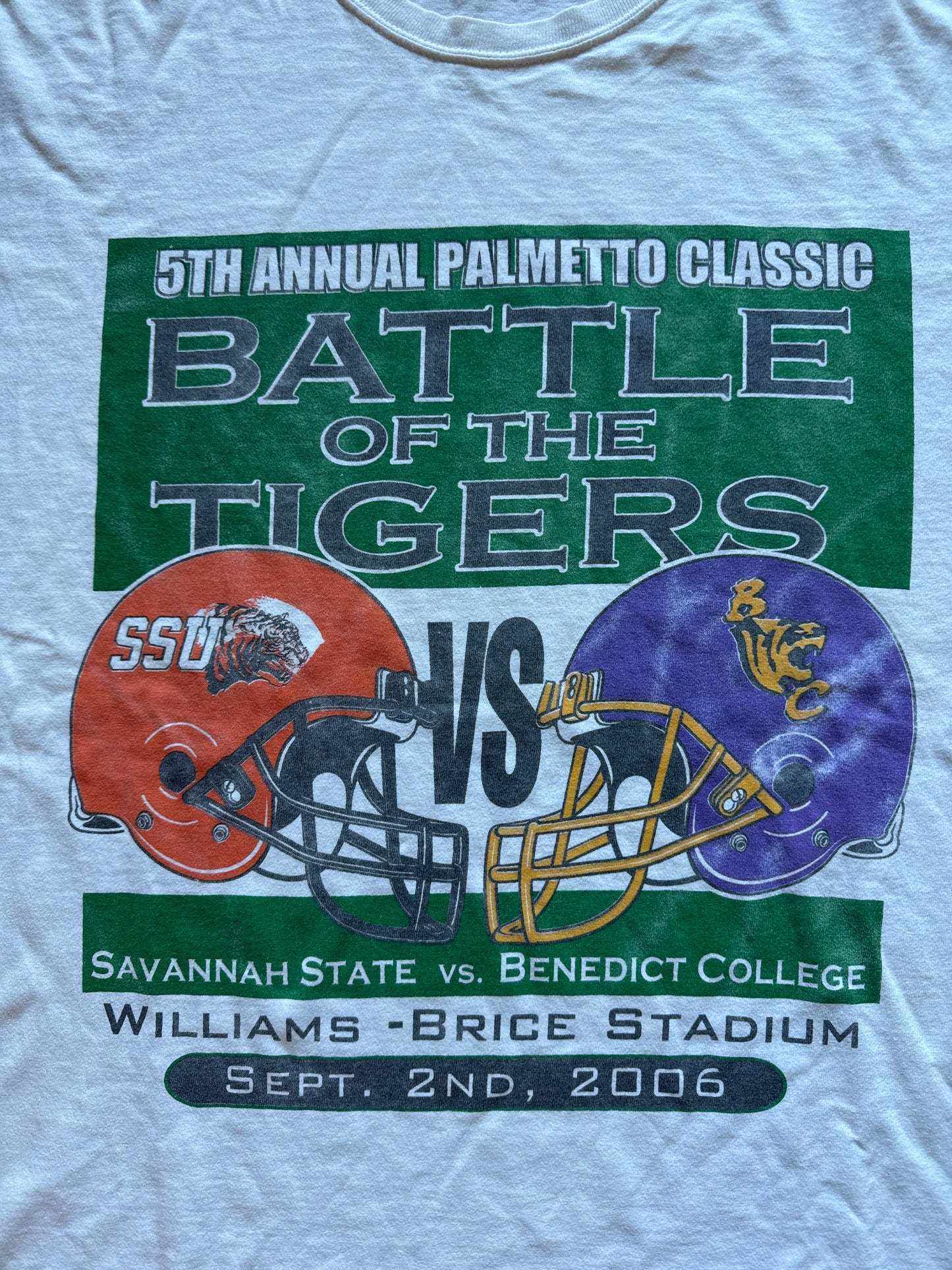 2006 Battle Of The Tigers Savannah State Vs. Benedict College Tee