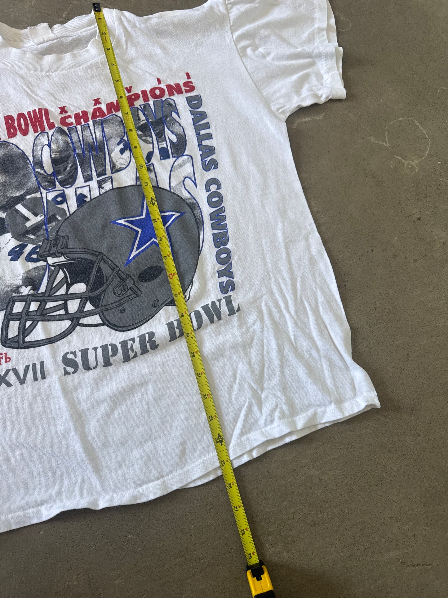 Vintage 1993 Dallas Cowboys Super Bowl Boxy Fit Tee