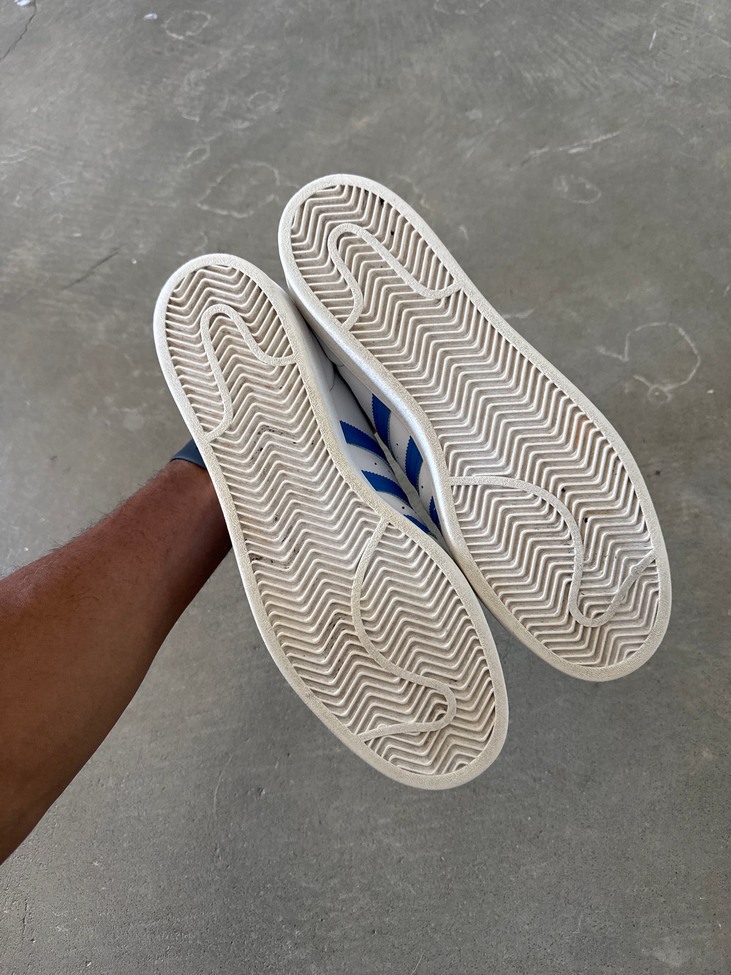Adidas Superstar White True Blue