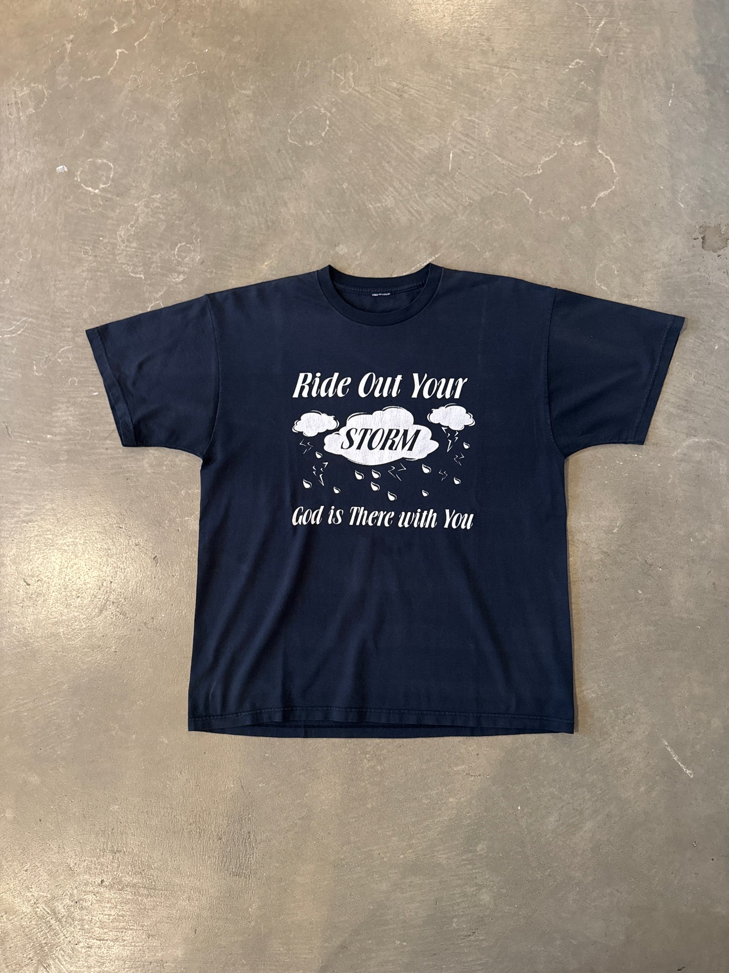 Vintage 90s Ride Our Your Storm Jesus Tee
