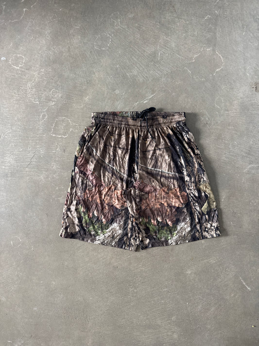 Mossy Oak Polyester Baggy Forest Camo Shorts