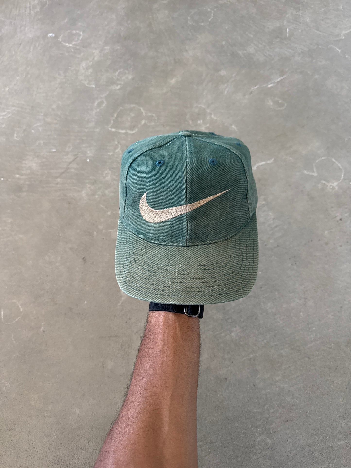 Vintage 90s Nike Distressed Faded Snap Back Hat