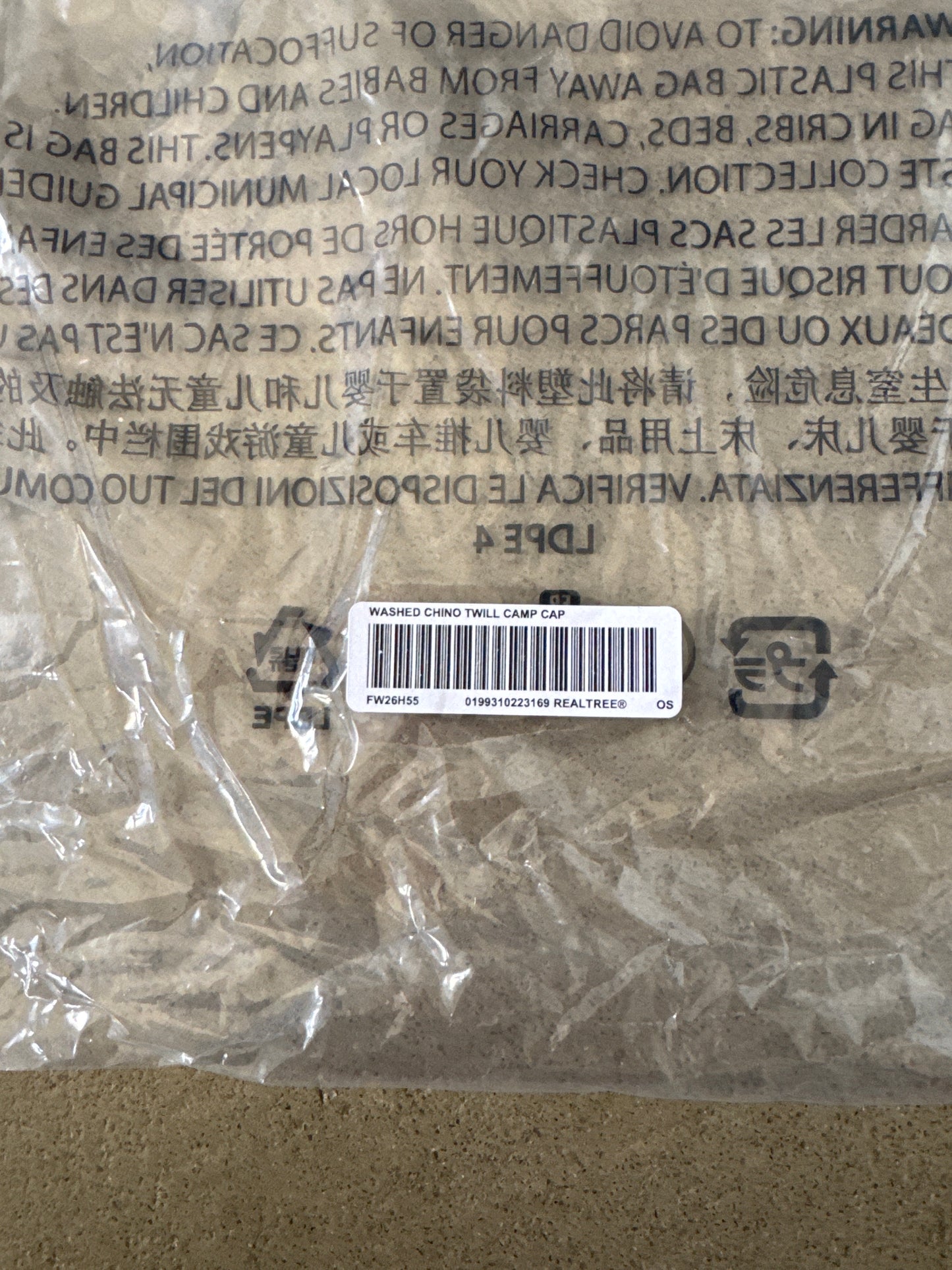 Supreme Washed Chino Real Tree Camo Twill Camp Cap Hat