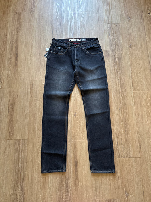 Y2K Contender Slim Straight Black Denim Jeans