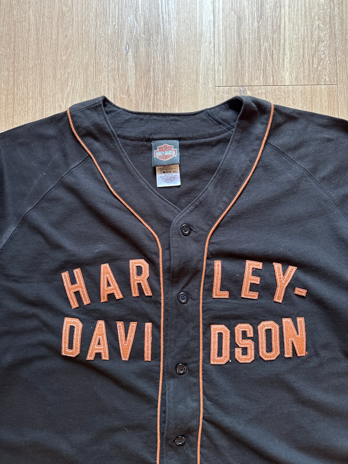 Vintage Harley Davidson Charleston South Carolina Baseball Jersey