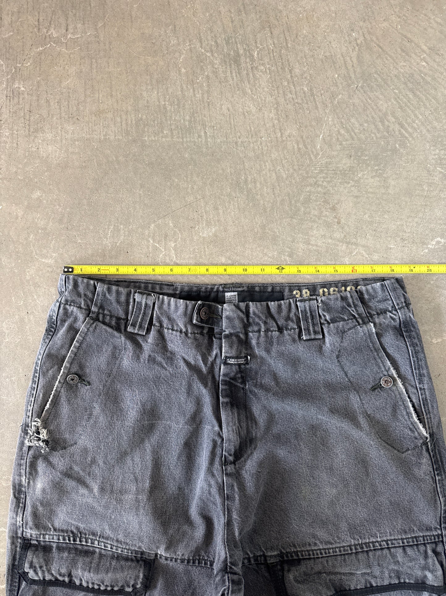 Vintage Marithe Francois Girbaud Distressed Thrashed Utility Pants