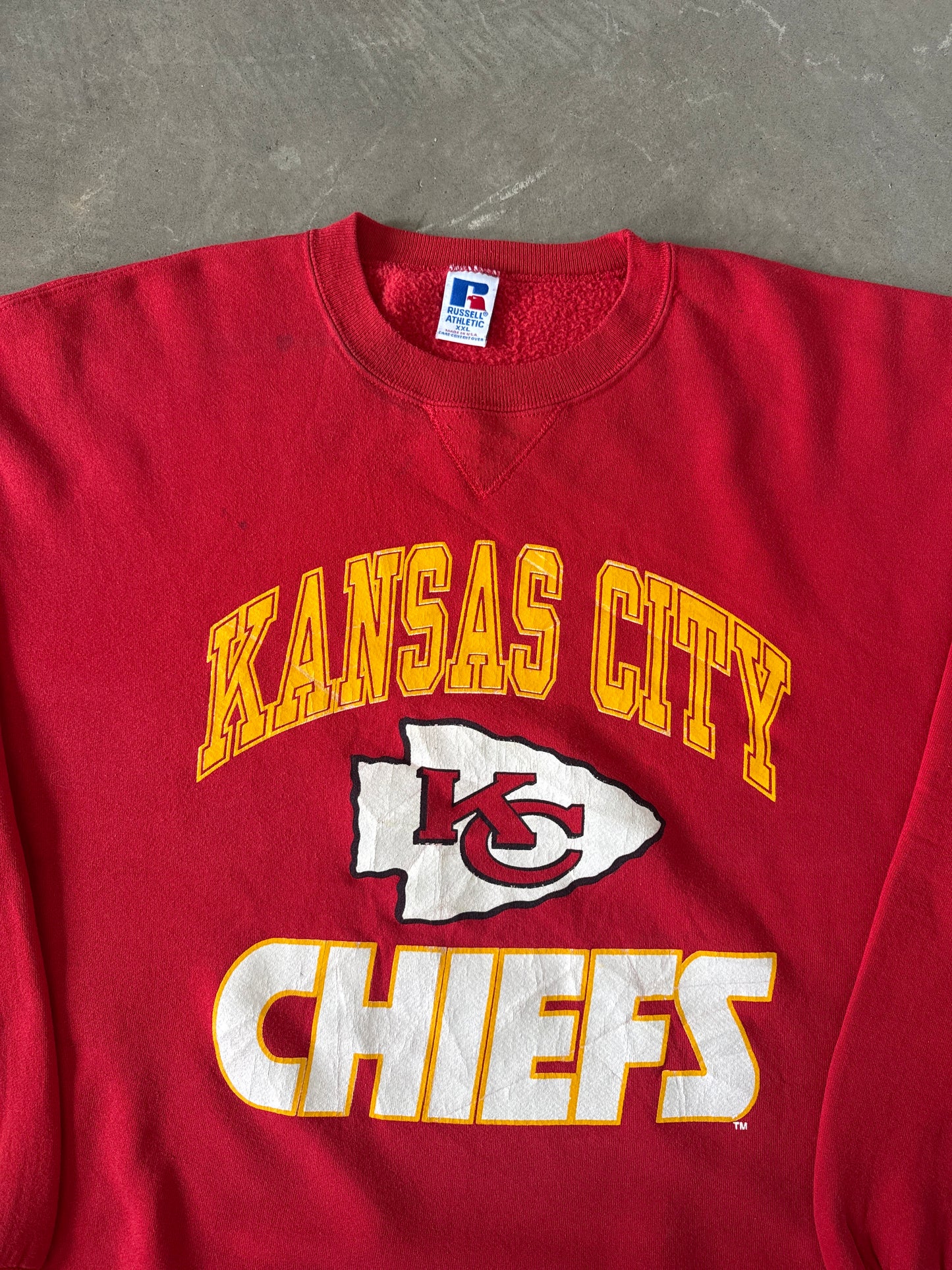 Vintage 90s Russell Athletic Kansas City Chiefs Sweatshirt