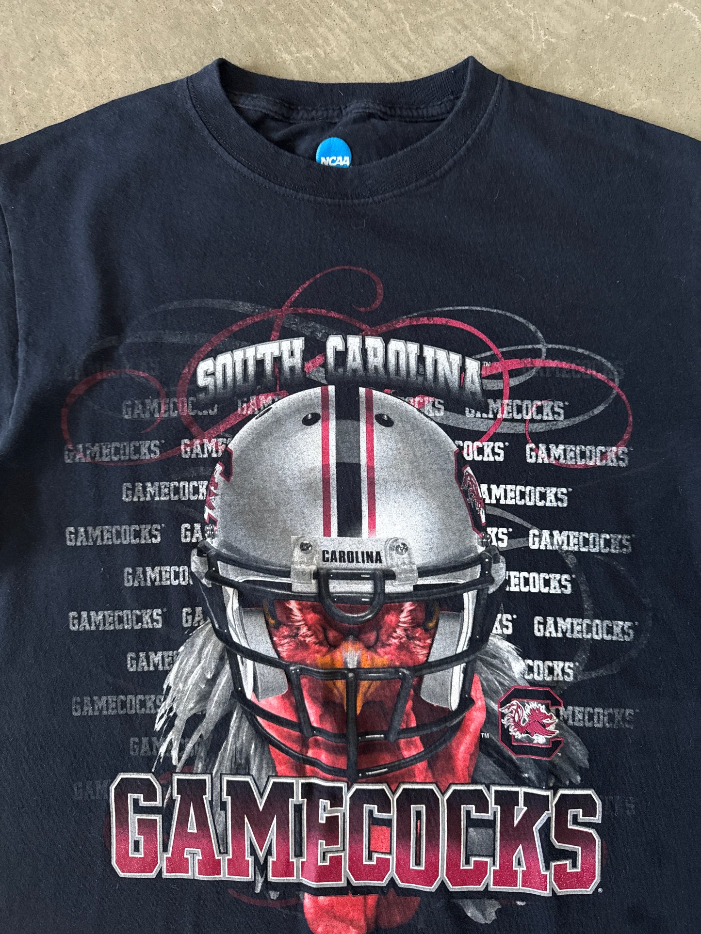NCAA University Of South Carolina Gamecocks Helmet Tee