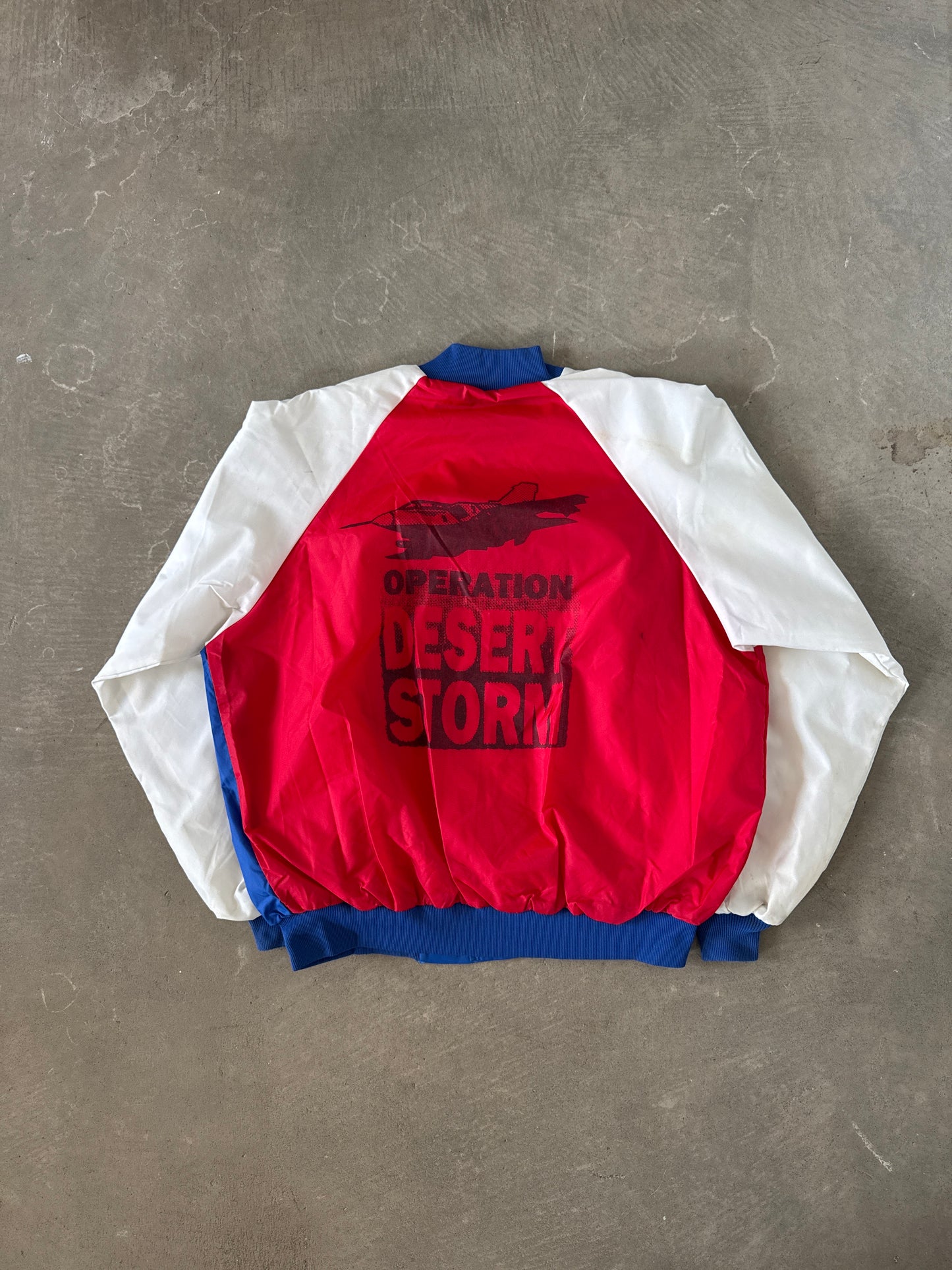 Vintage Operation Desert Storm Windbreaker Bomber Jacket