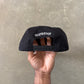 Supreme Shattered Logo 5-Panel Black Snapback Hat