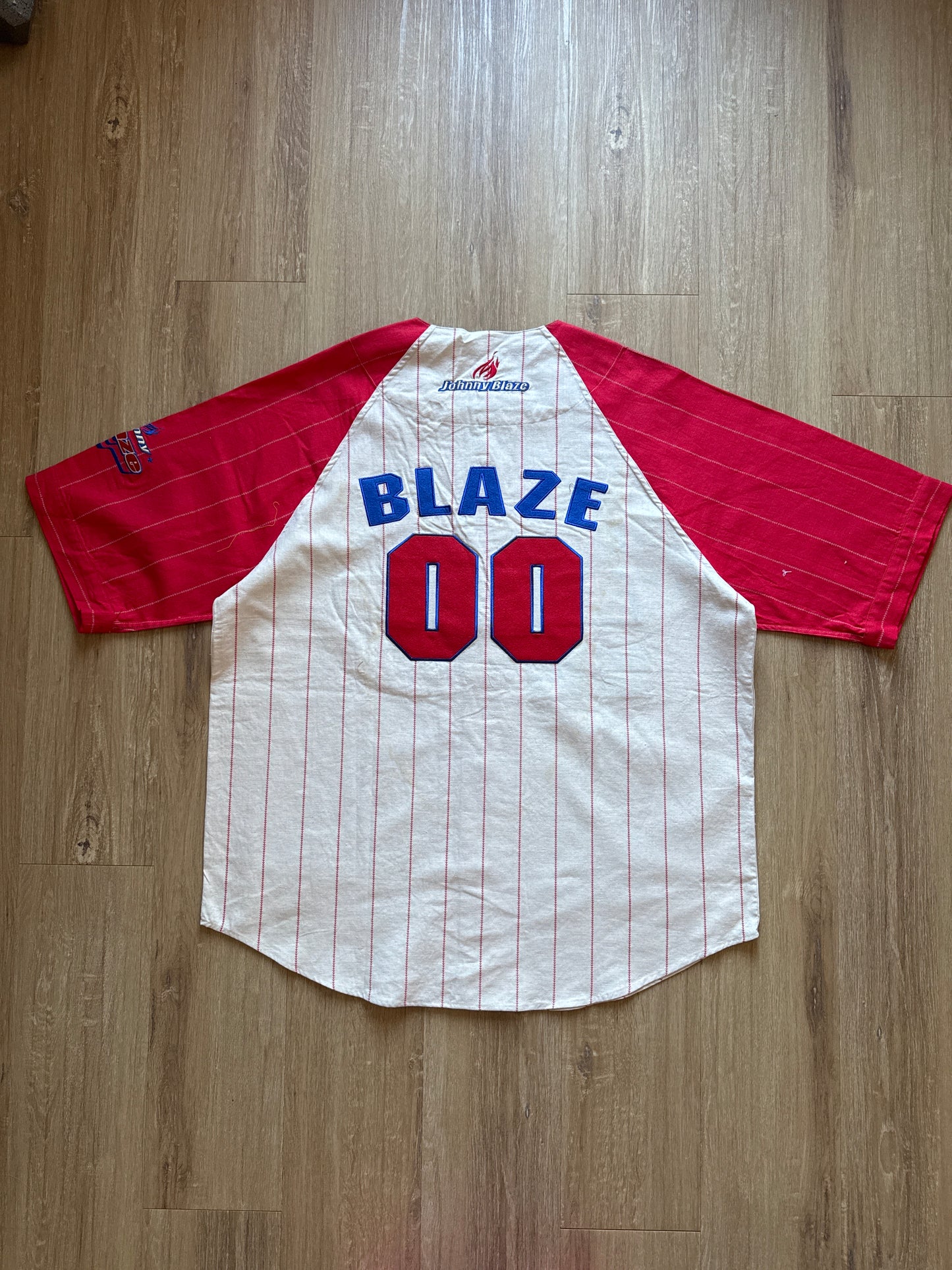 Vintage 90s Y2K Johnny Blaze Method Man Wu-Tang Clan Rap Hip-Hop Old School Baseball Jersey