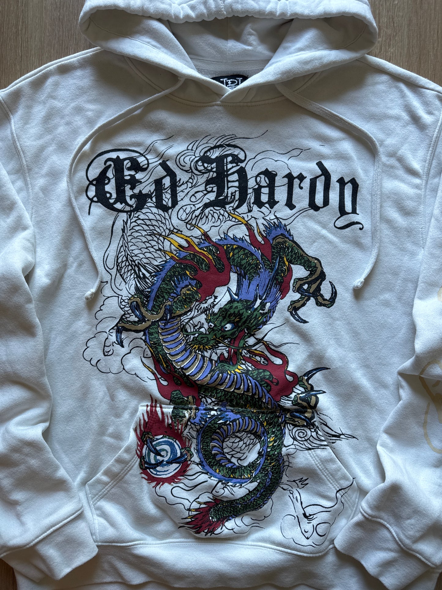 Ed Hardy Japan Dragon Ivory Hoodie