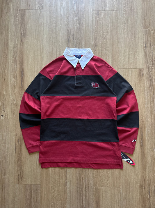 Pro Player University Of South Carolina Gamecocks Striped Long Sleeve Embroidered Rugby