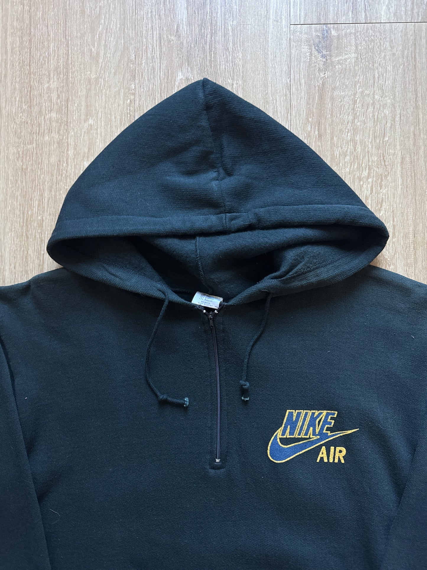 Vintage 80s Nike Greatest Revolution In Movement Quarter Zip Hoodie