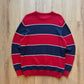 Chaps Classic-Fit Crewneck Red Stripe Sweater