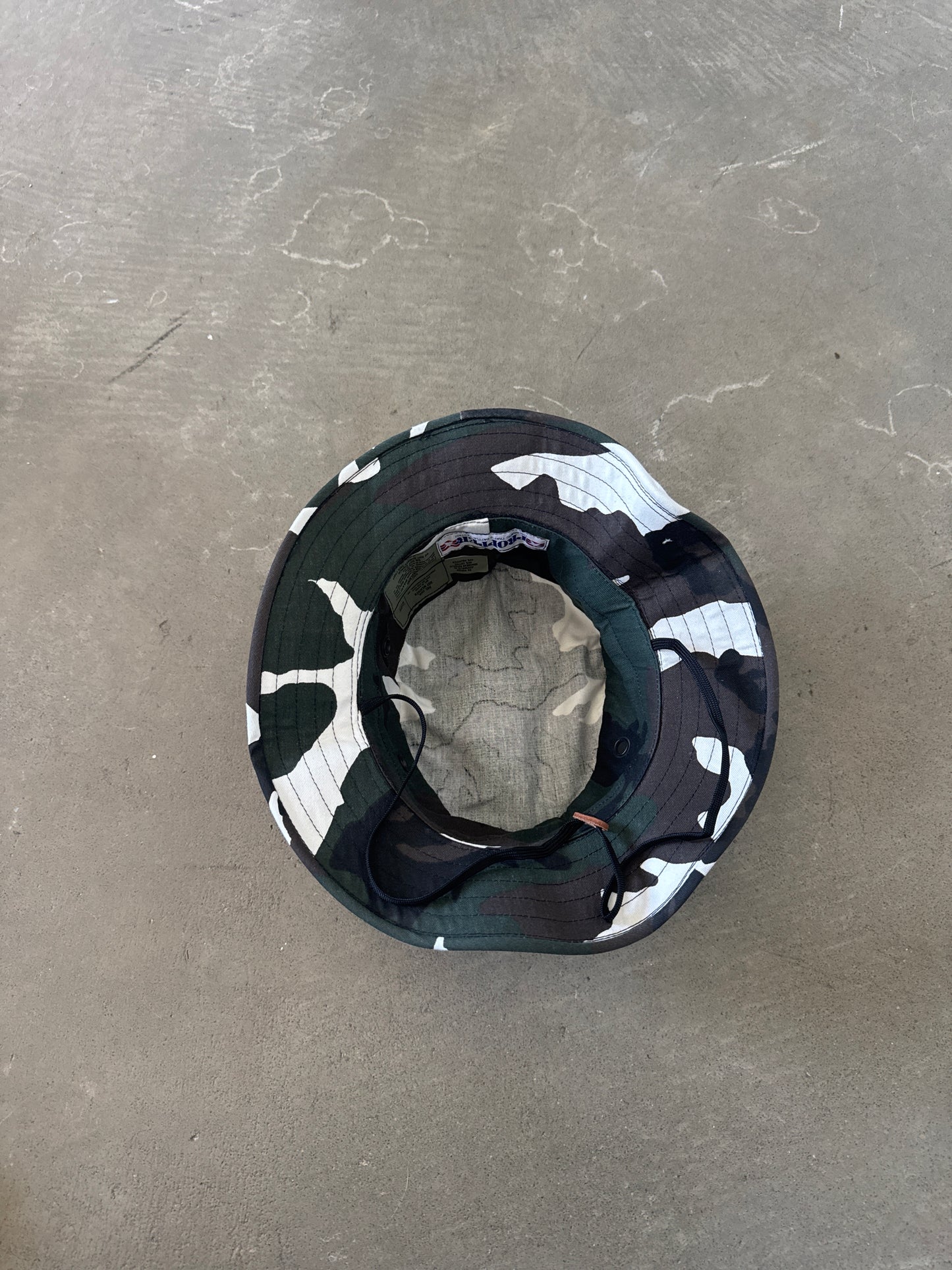 Vintage Propper U.S. Military Woodland Camo Boonie Bucket Hat