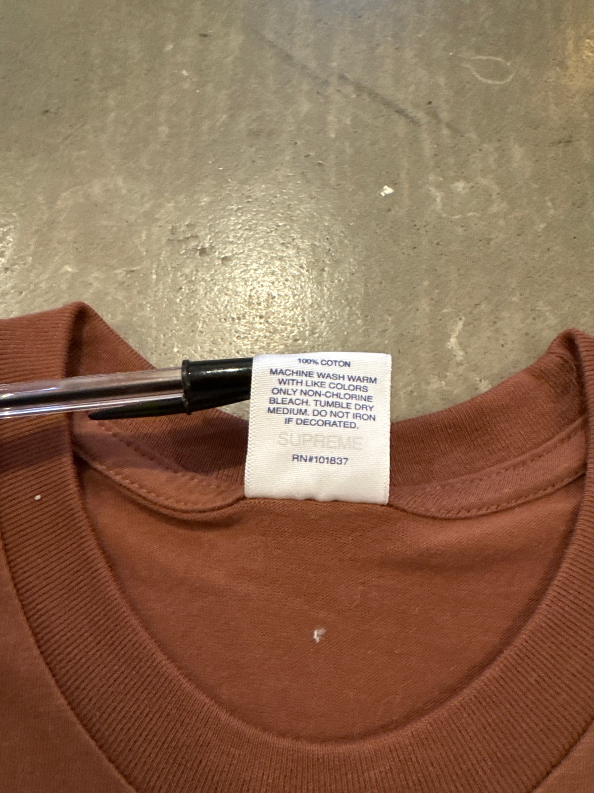 Supreme Rick Rubin Brown Tee (FW21)