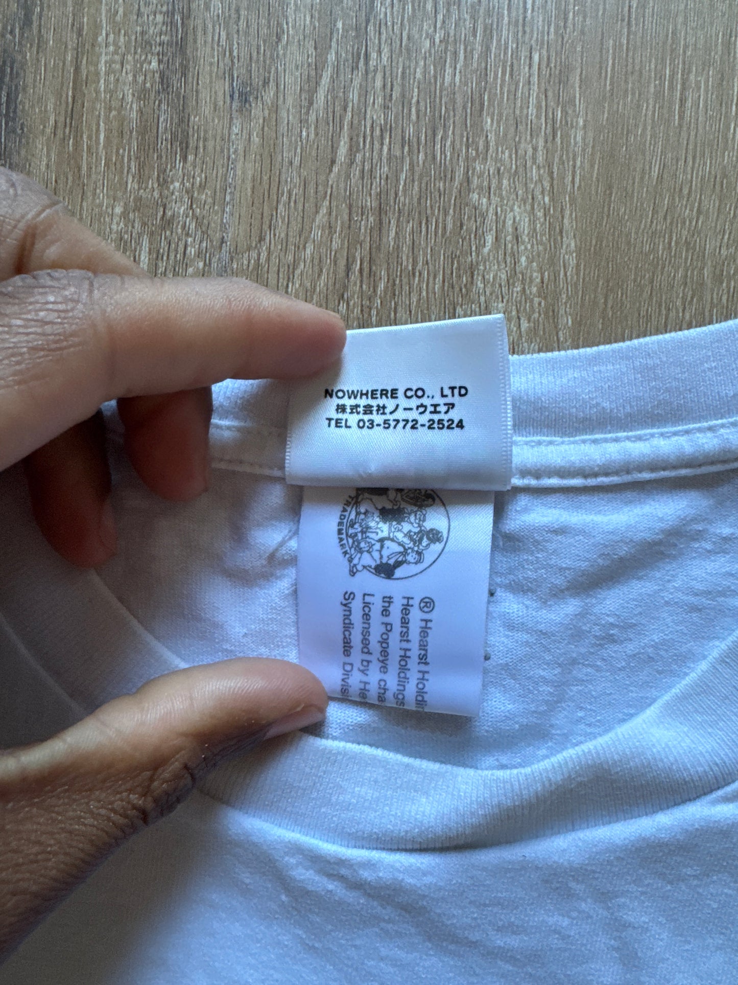 A Bathing Ape Bape Popeye Ape Head College Tee