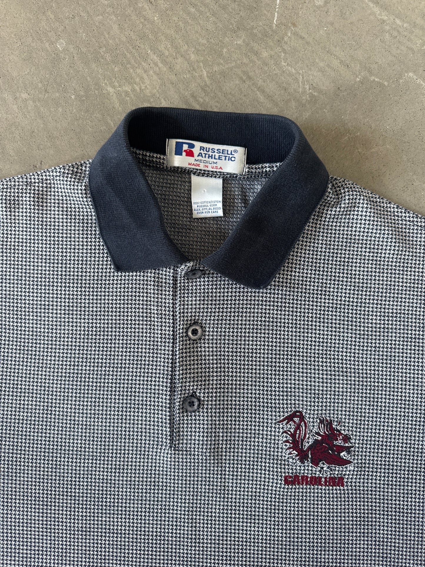 Vintage Russell Athletic University Of South Carolina Gamecocks Polo Shirt