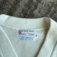 Vintage 70s East-Tenn Varsity Award Cream Forest Green Chenille Z Patch Sweater