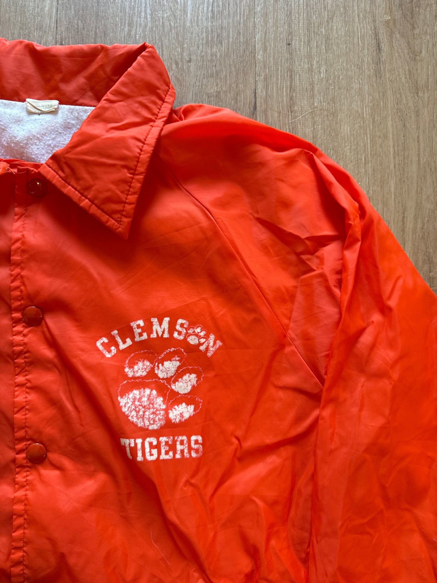 Vintage University Of Clemson Tigers Button Up Jacket