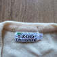 Vintage 90s Izod Lacoste Cream Embroidered Logo Sweater
