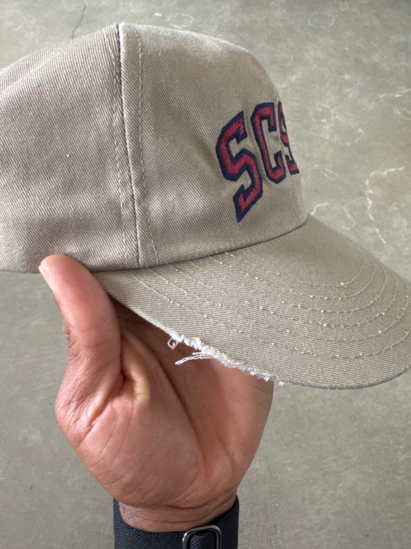 Vintage South Carolina State University Bulldogs Leather Strapback Hat