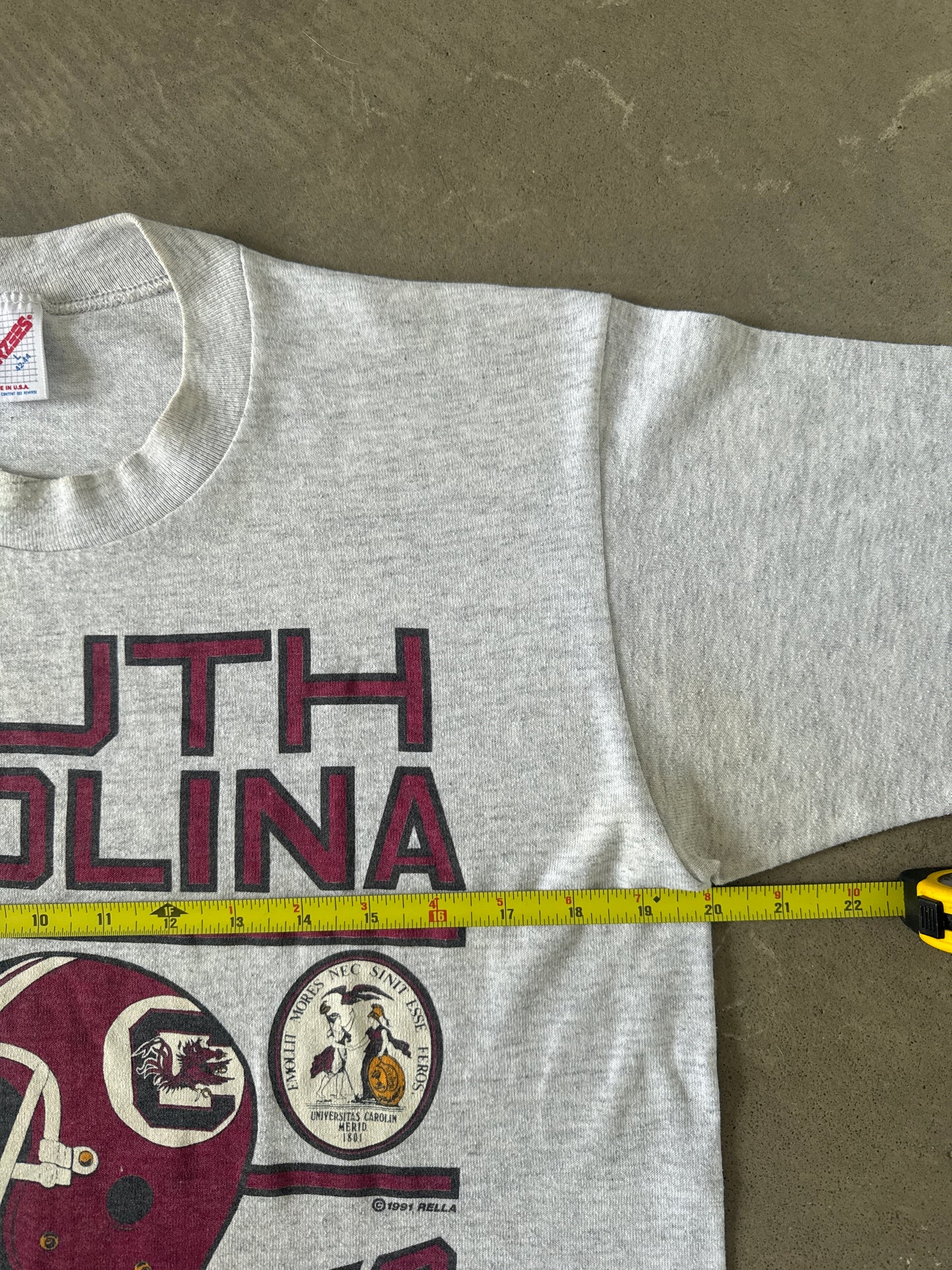 Vintage 1991 University Of South Carolina Gamecocks Football Tee
