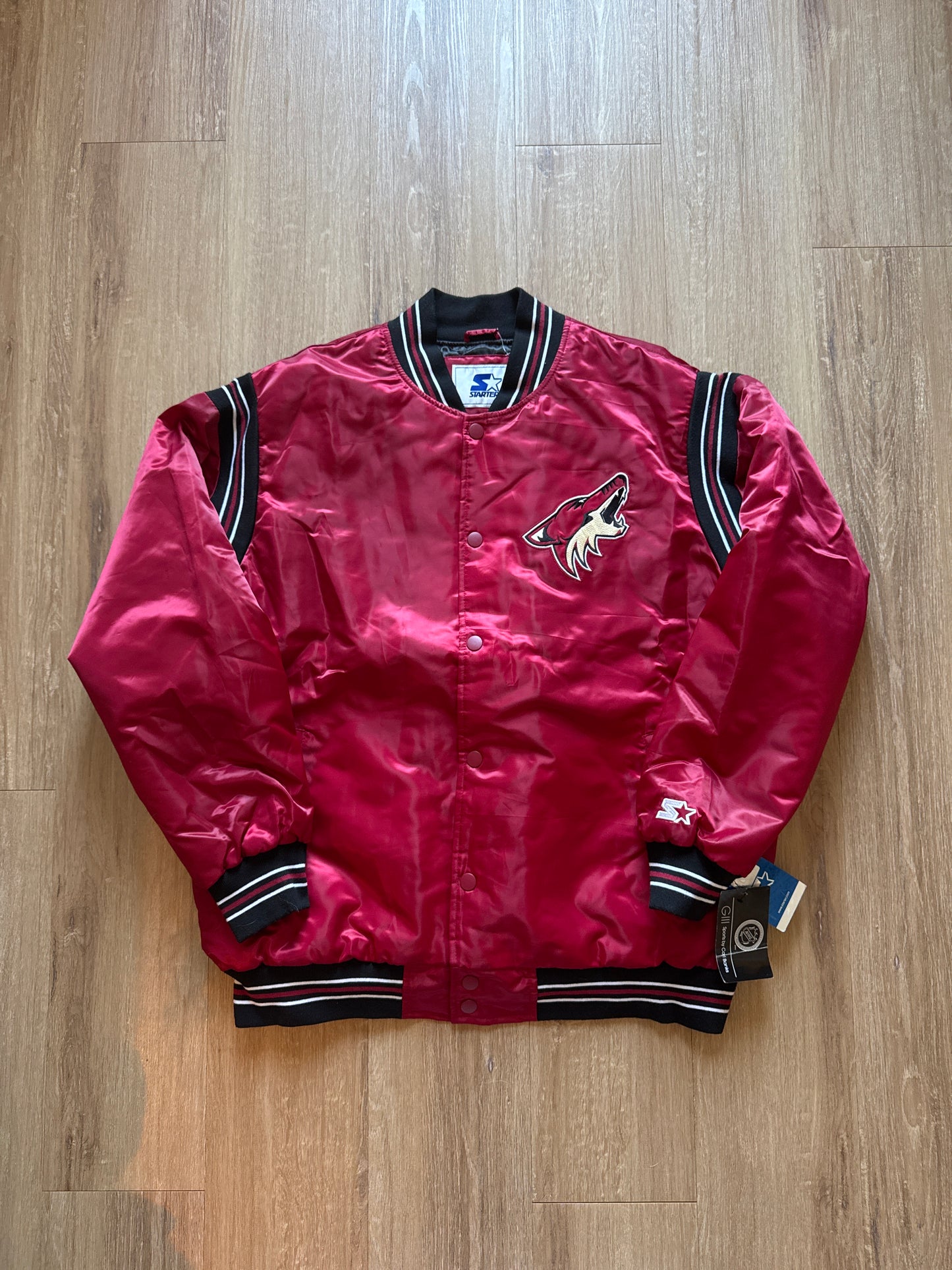 Starter Arizona Coyotes NHL Satin Bomber Jacket