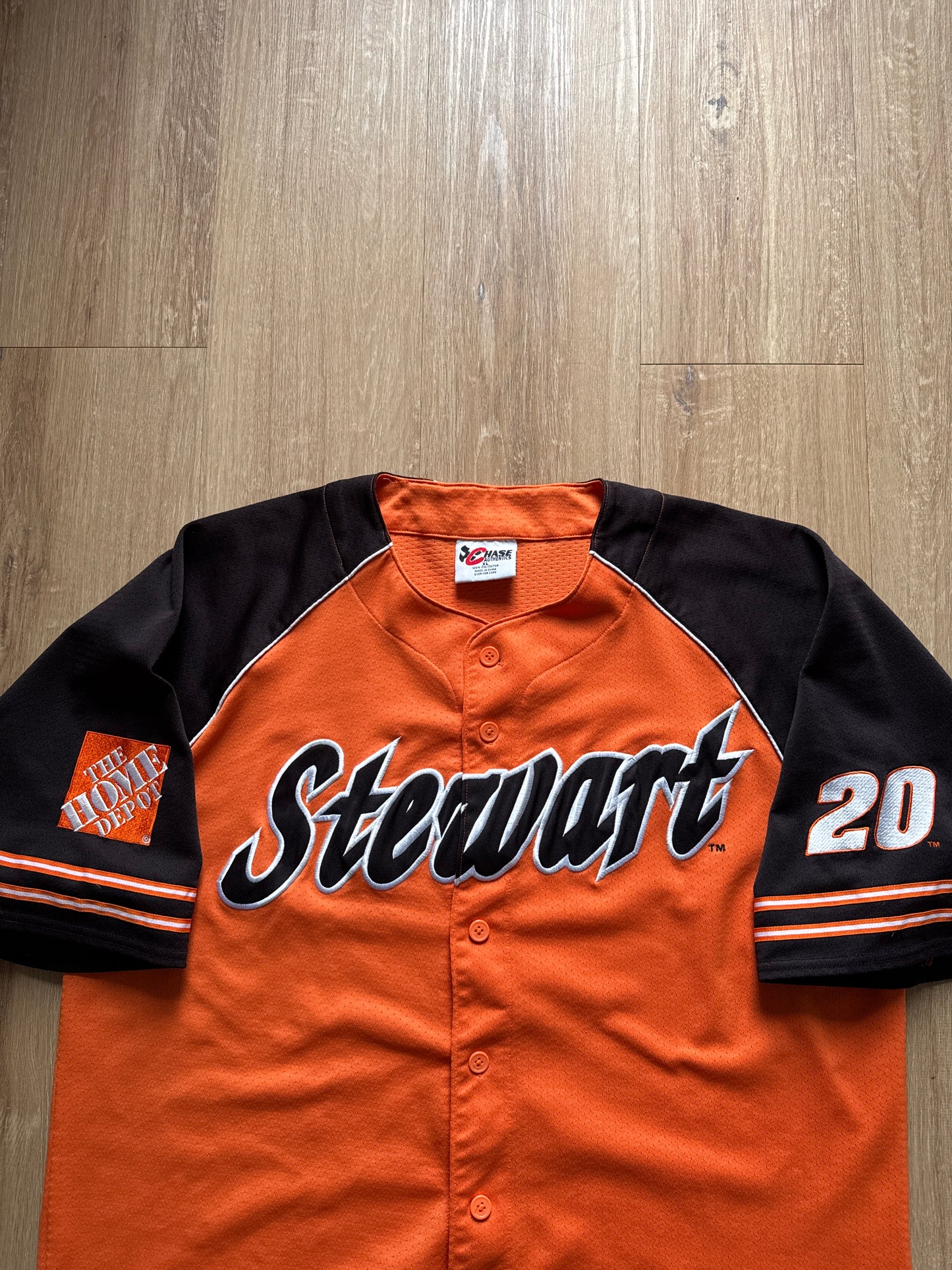 Vintage Chase Authentic’s Tony Stewart Baseball Nascar Jersey